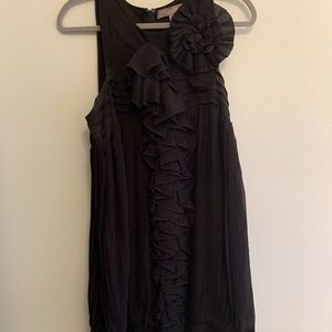 MM Couture Black Dress | Ruffle | Sleeveless